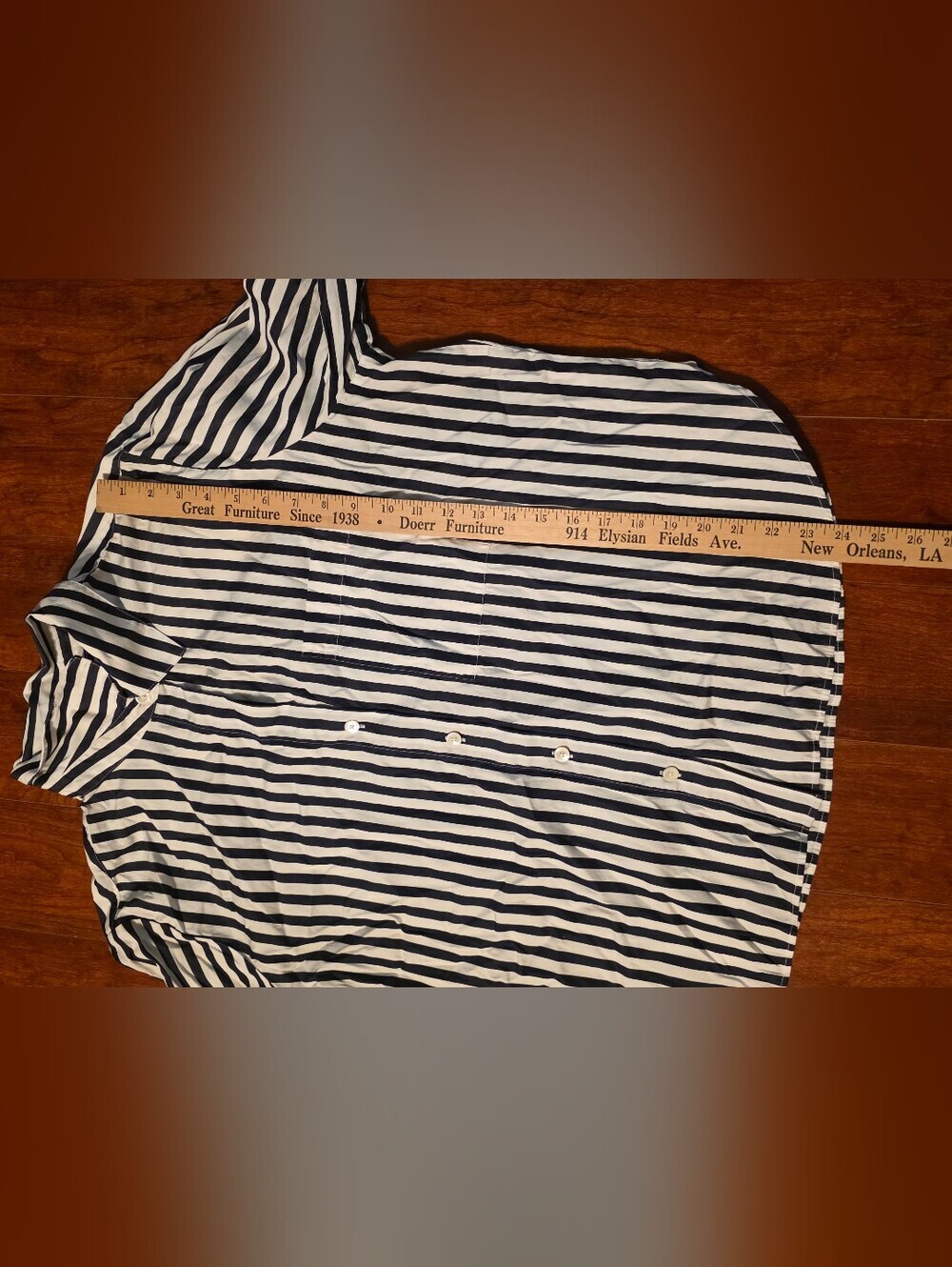 Madewell Blue and White Striped Button-Up Shirt - Picture 11 of 16